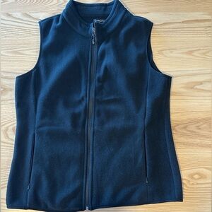 Black Fleece Vest for Women